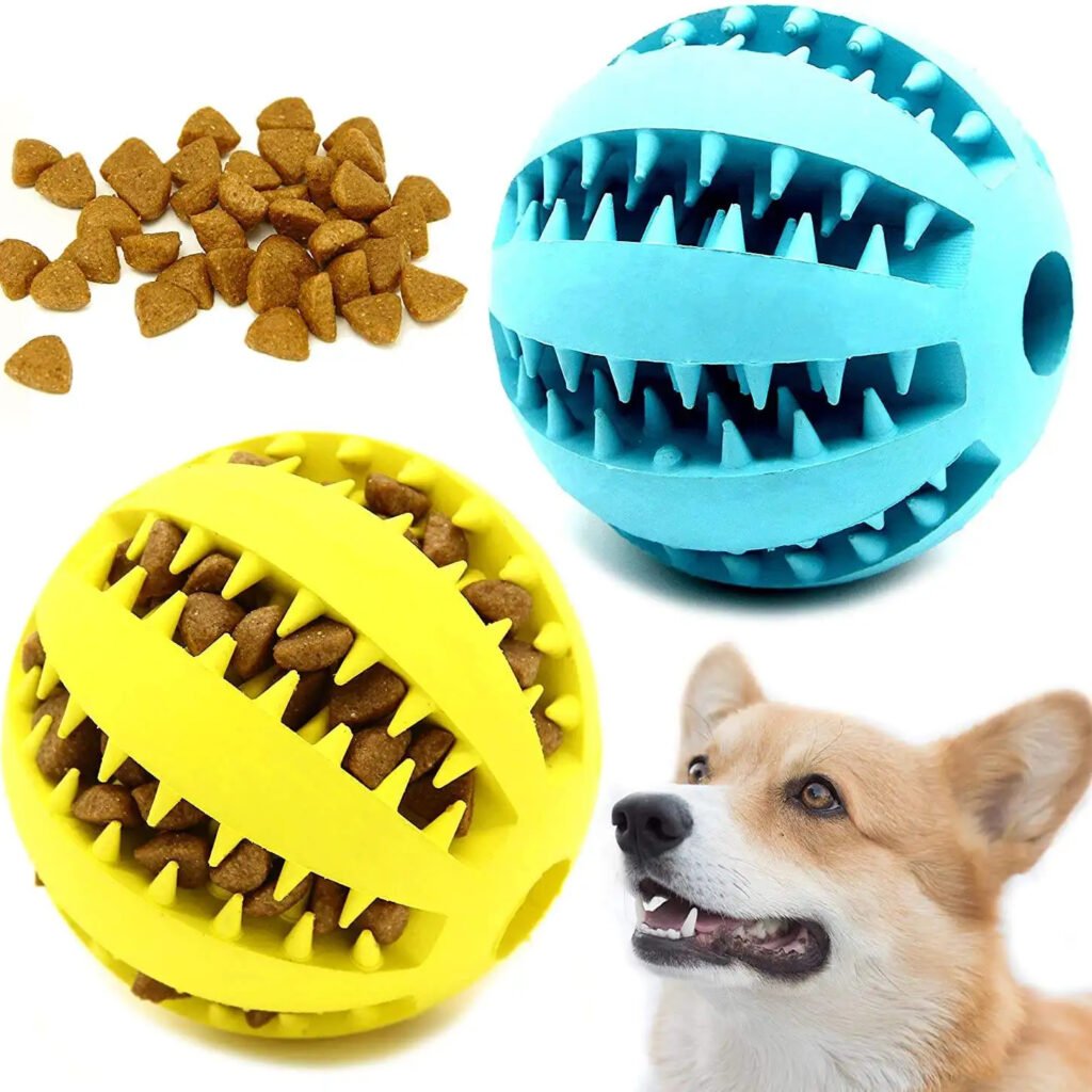 Factory OEM New Arrival Custom Interactive Rubber Tpr Puzzle Leaked Food Iq Game Slow Feeder Chew Toy Ball Dog Toys Pet Toy