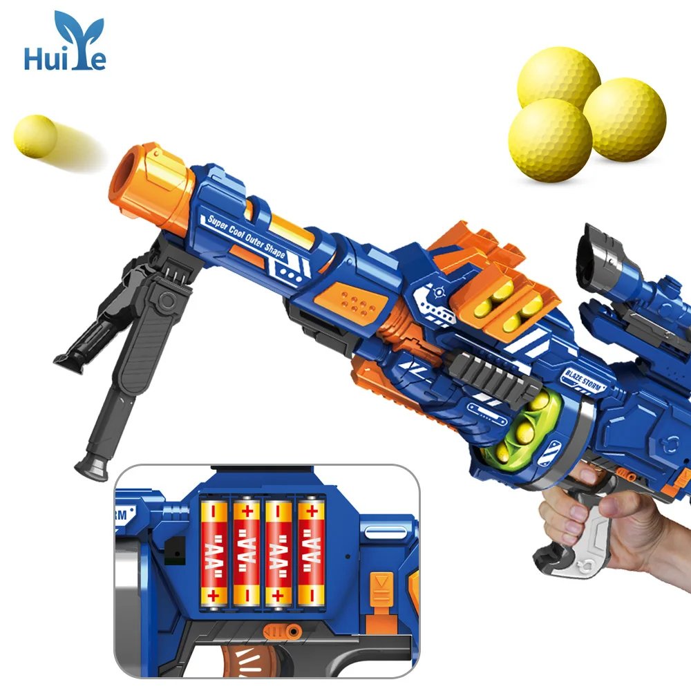 Huiye Kids Soft Air Gun Toy ABS Plastic Bullet & Dart Toys Manufacturer&apos;s Electric Shooting Toy for Boys