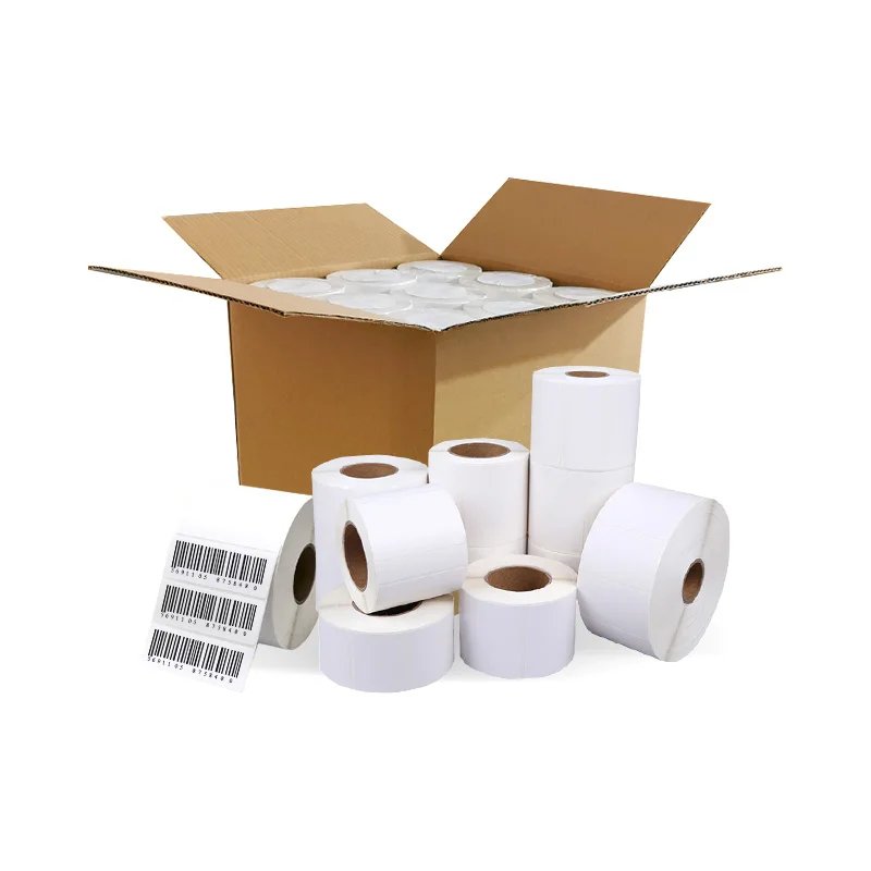 Evergreen 80 X 135 Print 76Mm*38Mm Continuous 80Mm 2 X 6 100 X 200 Thermal Label Sticker Roll 50X75Mm