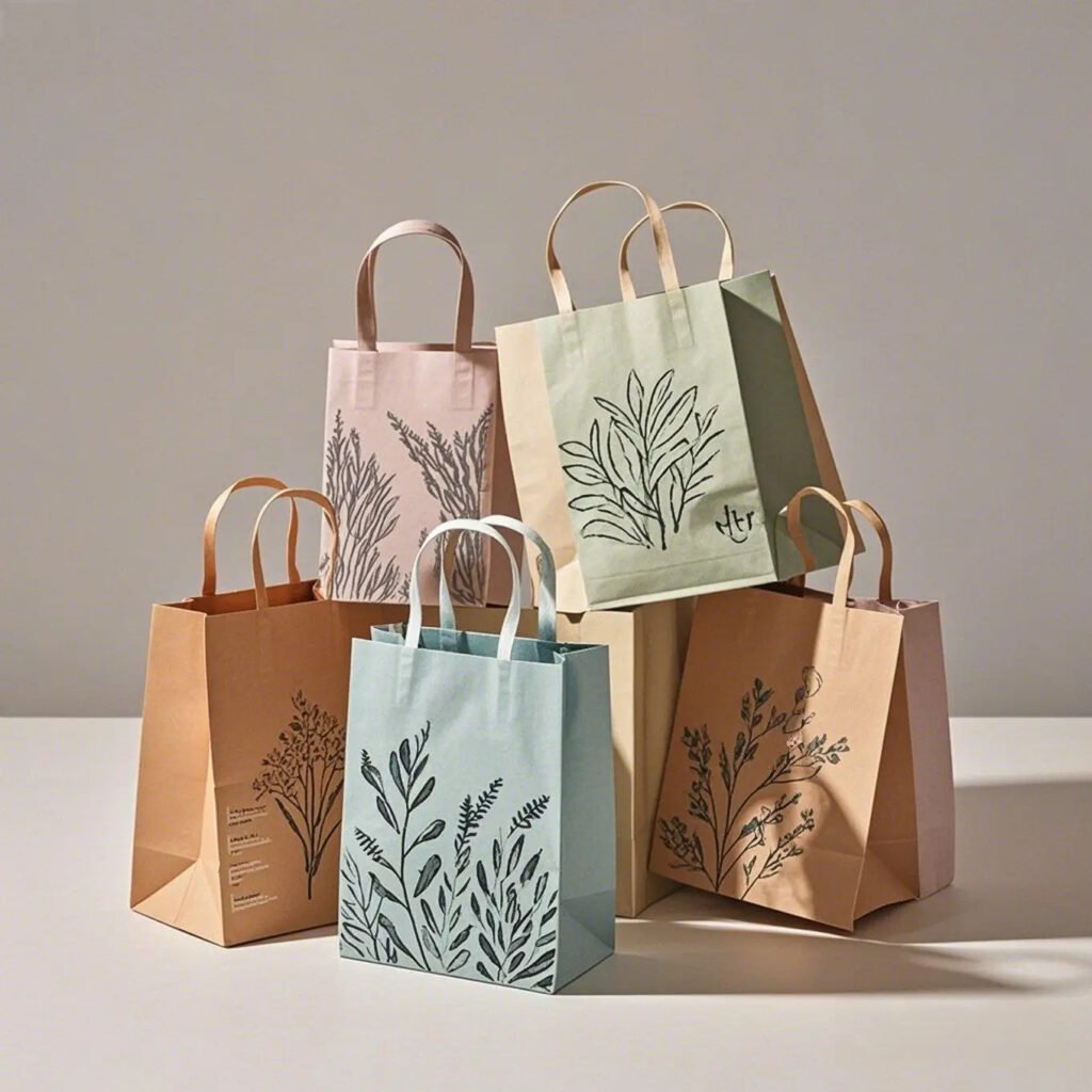 Customized Printed LOGO Eco Friendly Paper Bags Wholesale Printing Kraft Paper Bag High Quality Paper Bags With Your Own Logo