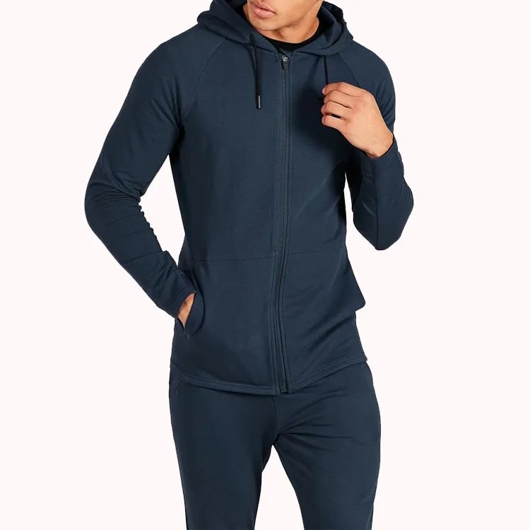 OEM Custom Mens Bulk Hoodie Long Sleeve Full Zip up Hoodies Sweatshirt Printed Logo Zipper Pullover Hoodies for Men