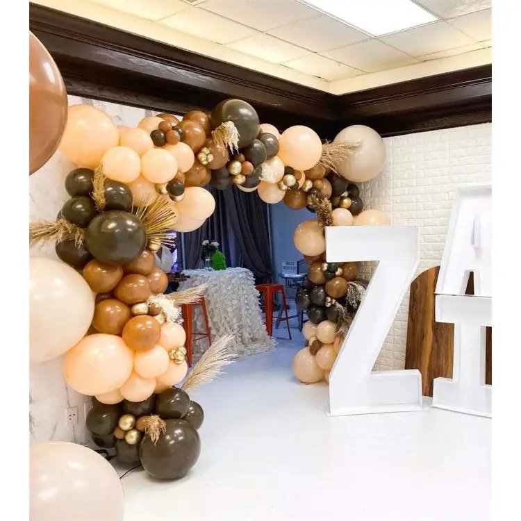 2025 Brown New Arrival Balloon Garland Arch Kit for Wedding Birthday Party Decoration Supplies